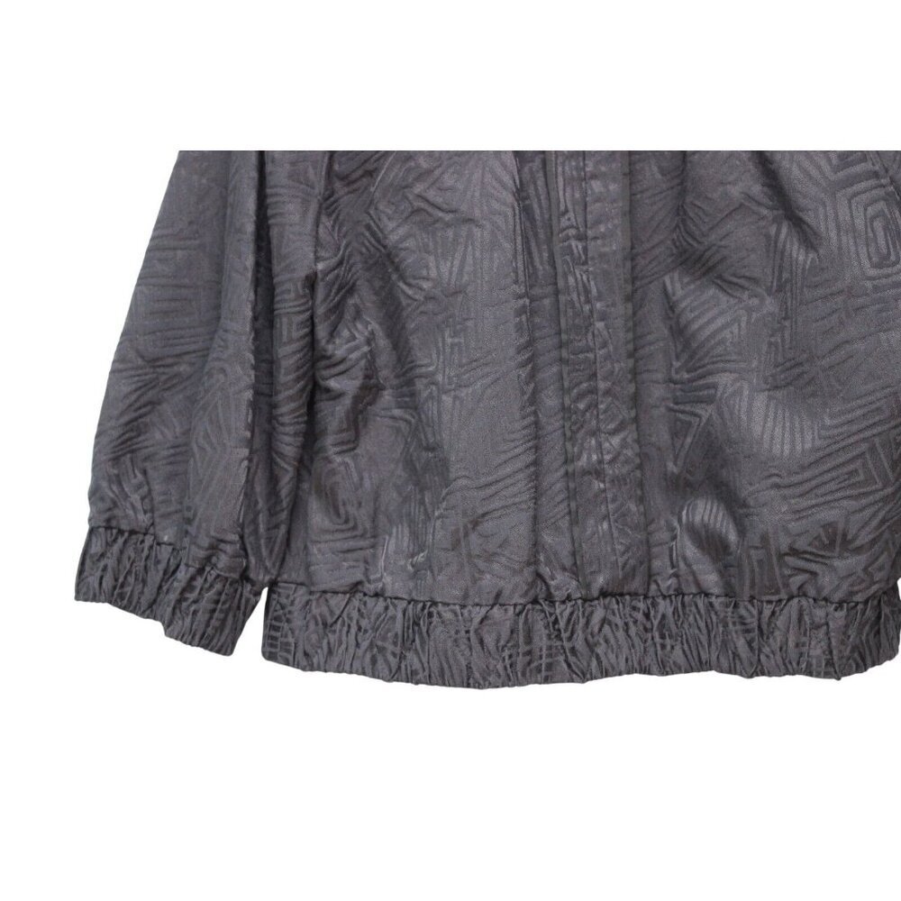 St. John Jacket Size Medium Textured Puff Sleeve Black Career Business Luxury - Picture 11 of 14